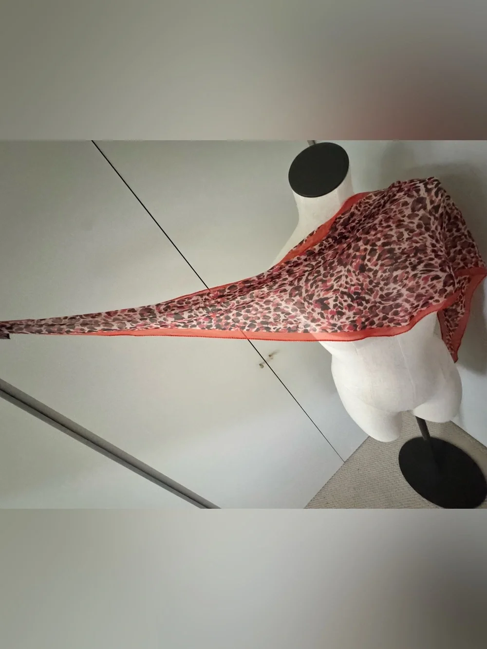 Furla Silk Scarf Leopard Cheetah Print